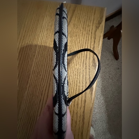 Coach black and gray wristlet - Picture 2 of 5